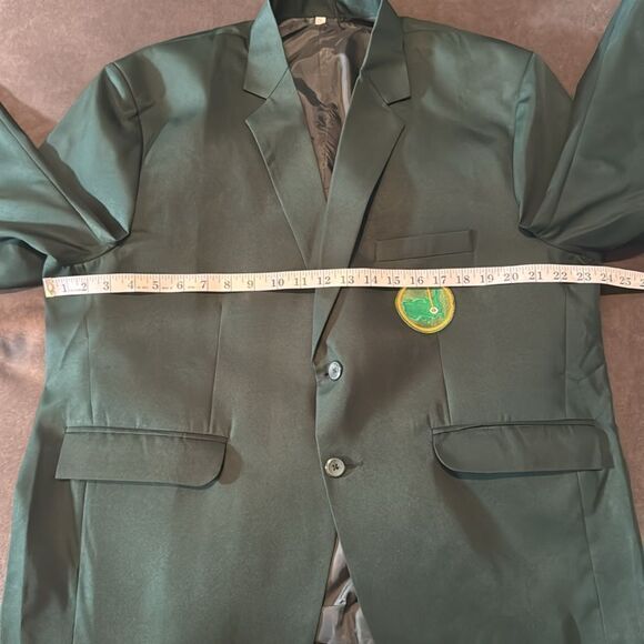 Men’s Green Tournament Golf Blazer Sport Coat 2 Button Notch Lapel Size 2XL NEW - Picture 11 of 13